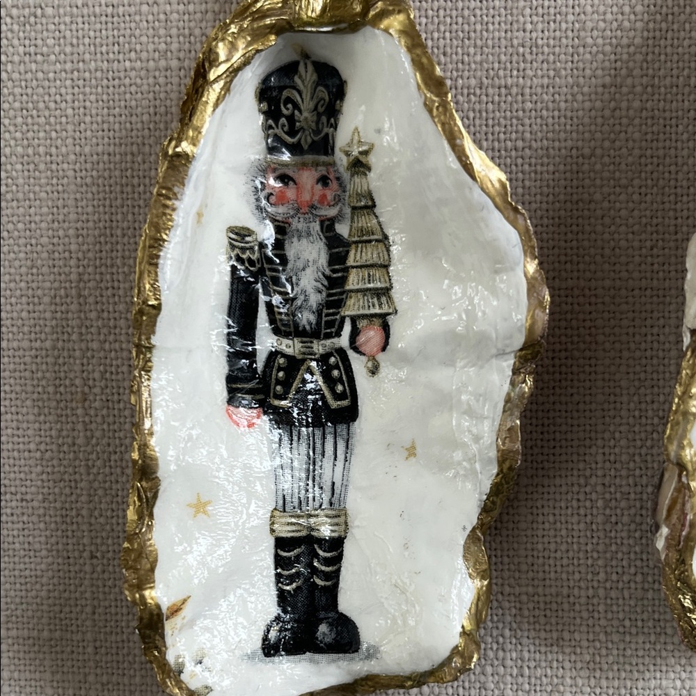 3 Gold and White Nutcracker Ornaments Set - Picture 2 of 4